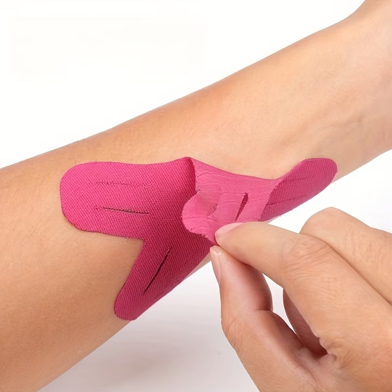 10 قطع من لصقات دعم الركبة الم - مراجعة Sports Taping Precut وسعره